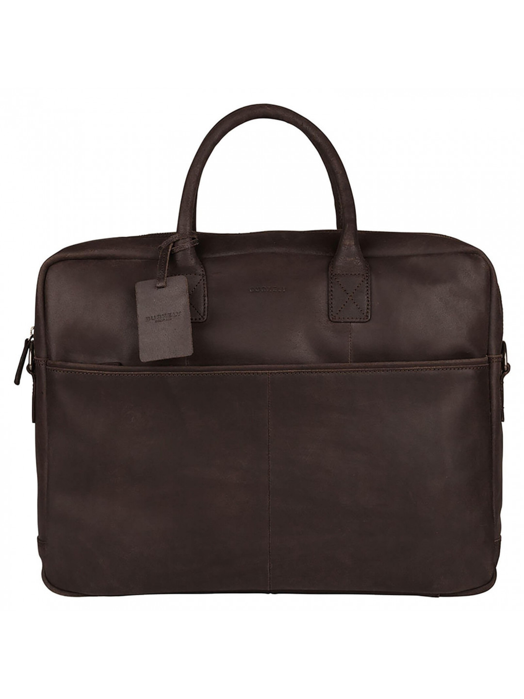 Pánská kožená taška na notebook Burkely Max – hnědá